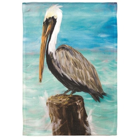 Dicksons M070074 30 X 44 In. Flag Print Pelican On Post Polyester - Large